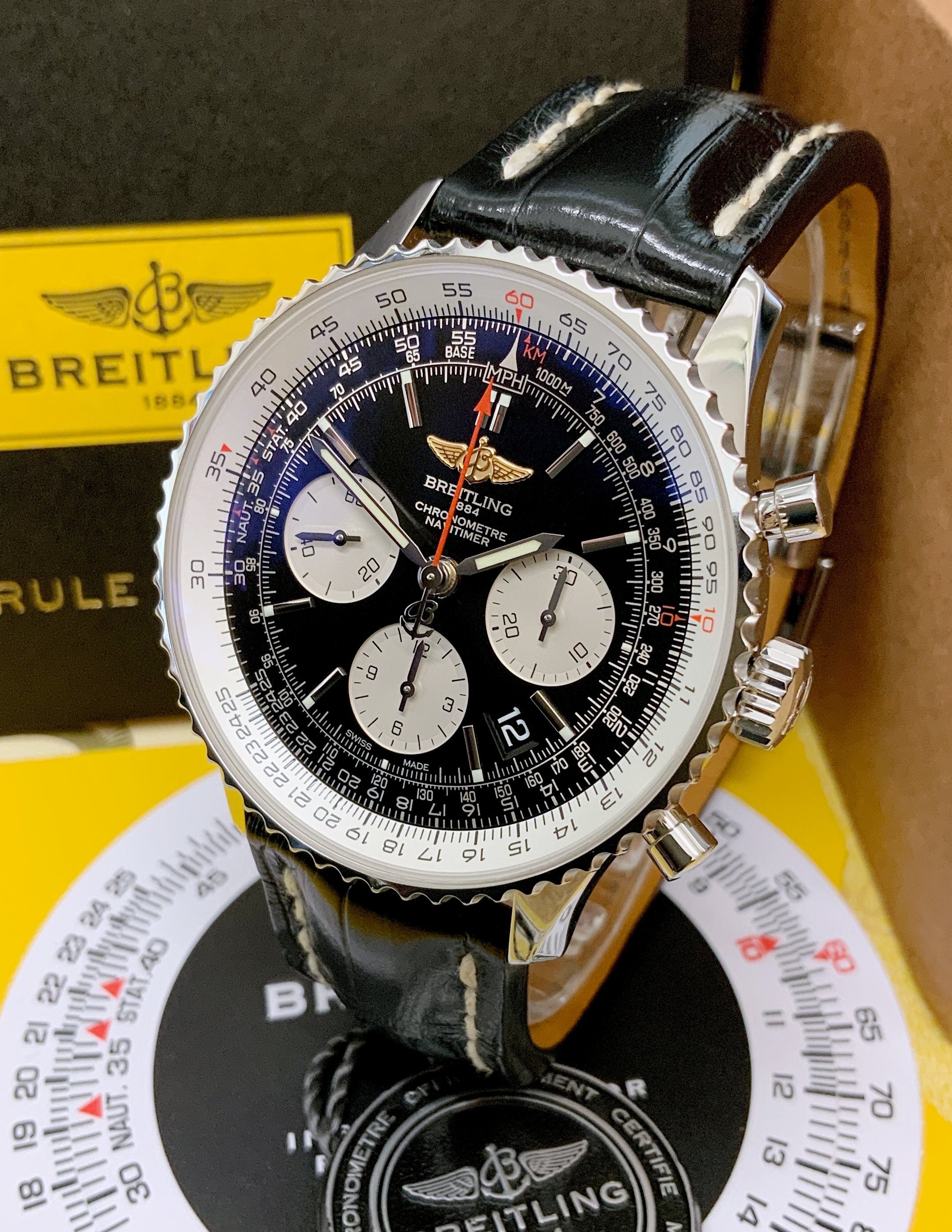 Breitling Navitimer black dial 43mm