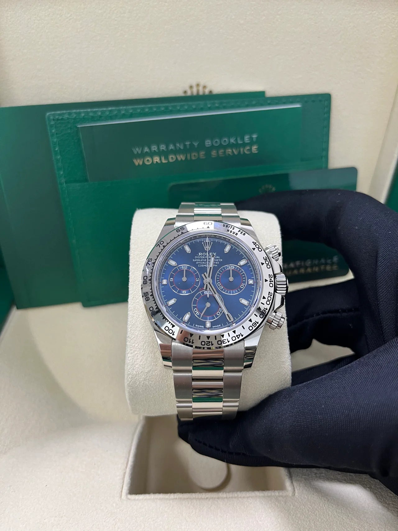 Daytona 40mm Acciaio Blu