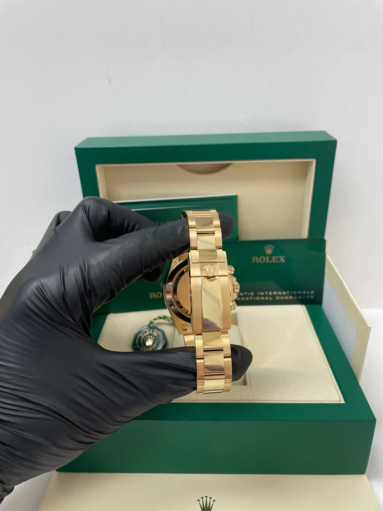 Daytona 40mm Oro giallo quadrante Bianco