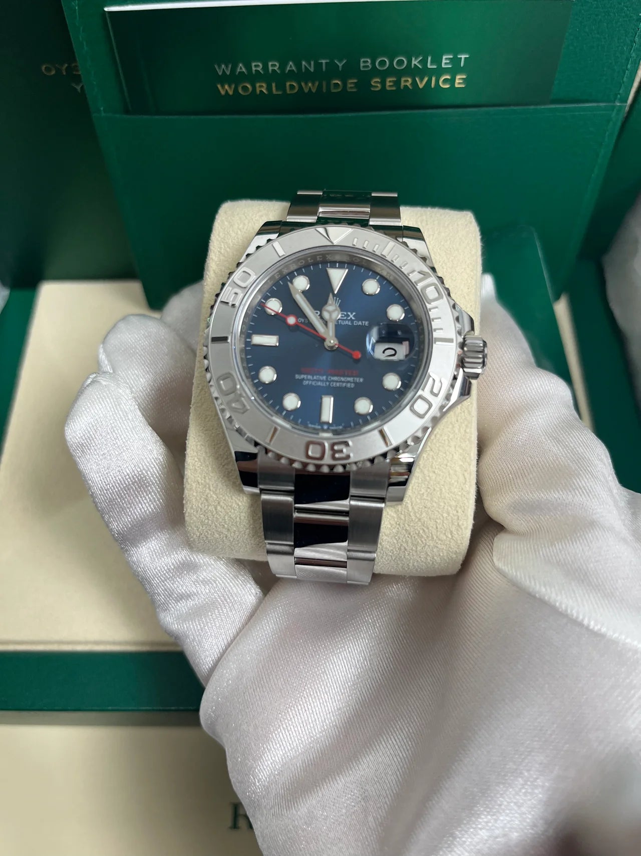 Yatch Master platinum Blu