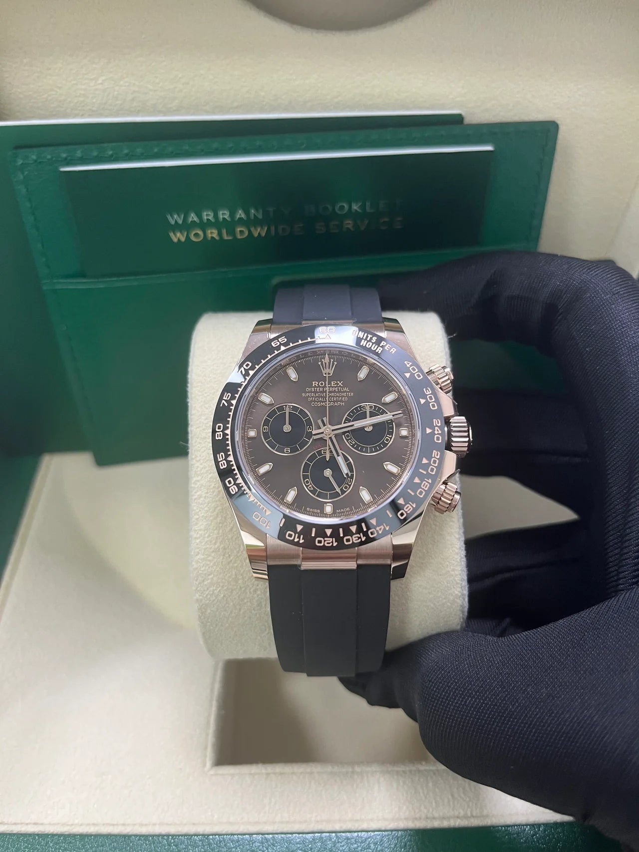Daytona 40mm Oysterflex Oro Rosè