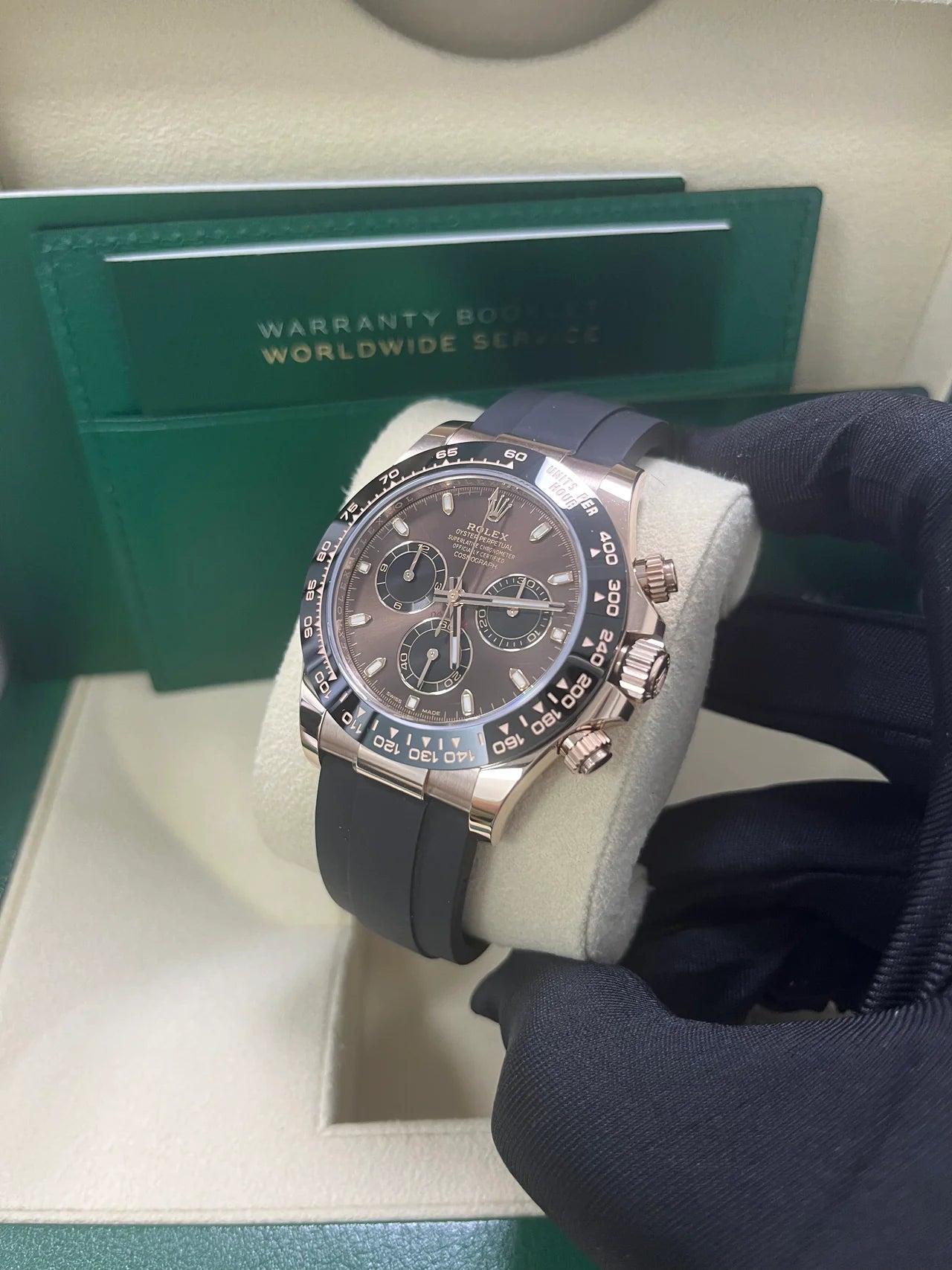 Daytona 40mm Oysterflex Oro Rosè