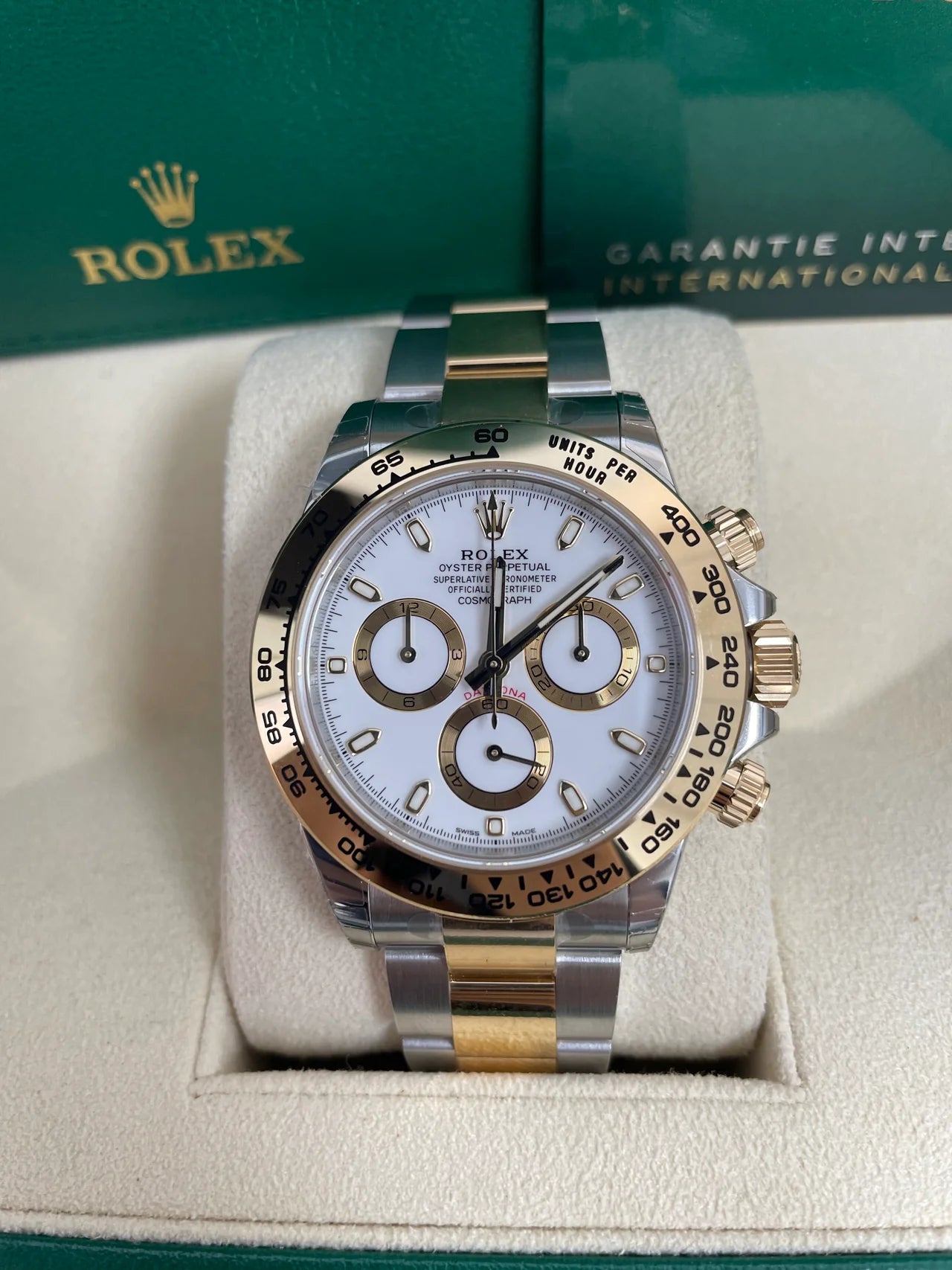 Daytona 40mm Acciao oro giallo bianco