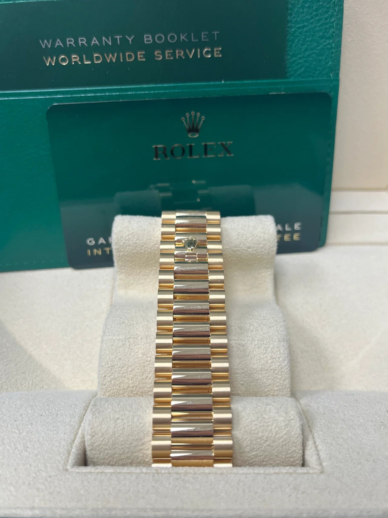 Day Date 40mm oro quadrante verde