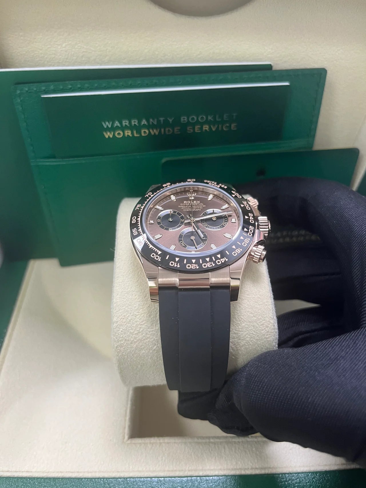 Daytona 40mm Oysterflex Oro Rosè