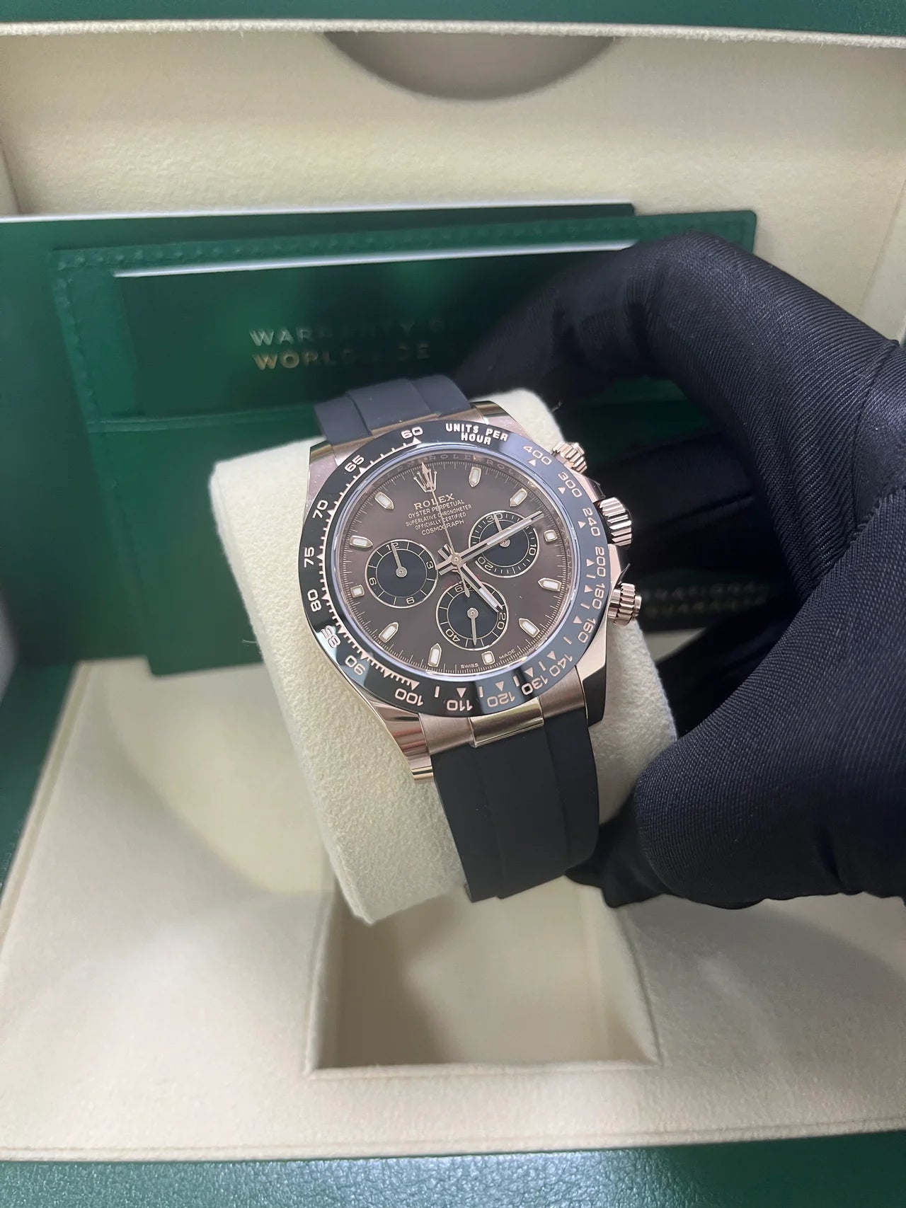 Daytona 40mm Oysterflex Oro Rosè