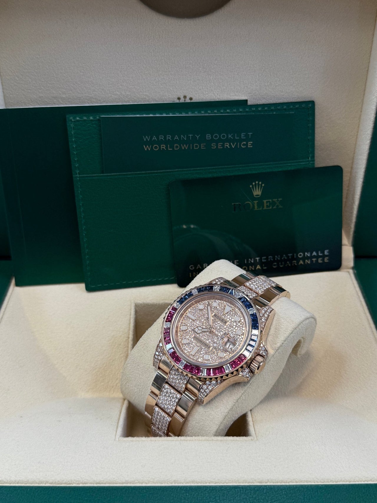 GMT-Master II Everose Gold/ Full Diamond