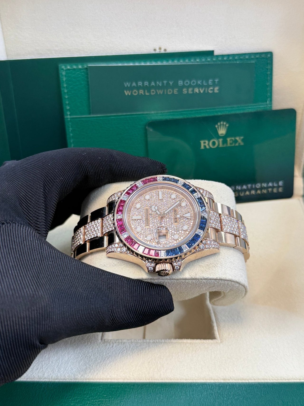 GMT-Master II Everose Gold/ Full Diamond
