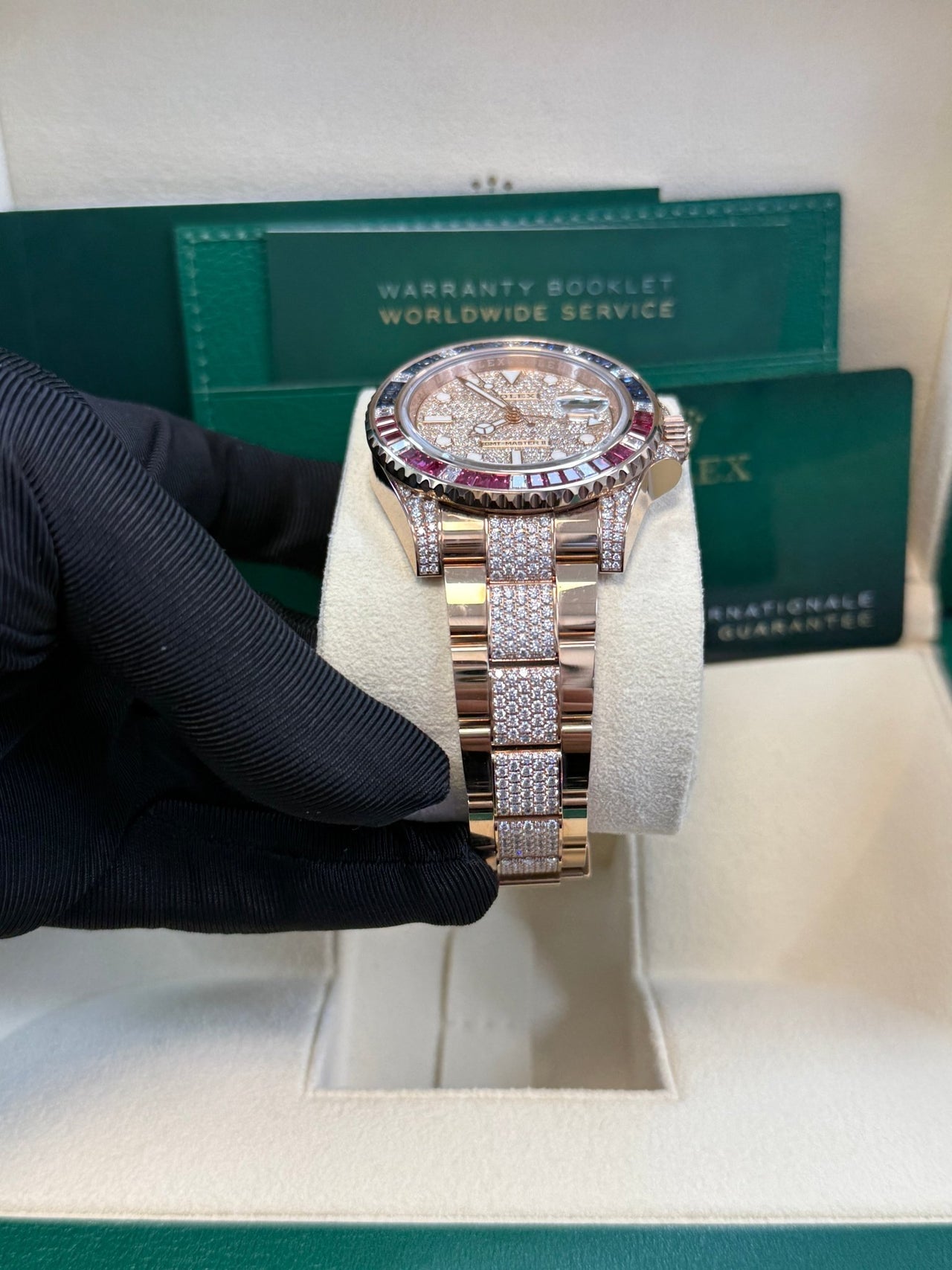 GMT-Master II Everose Gold/ Full Diamond