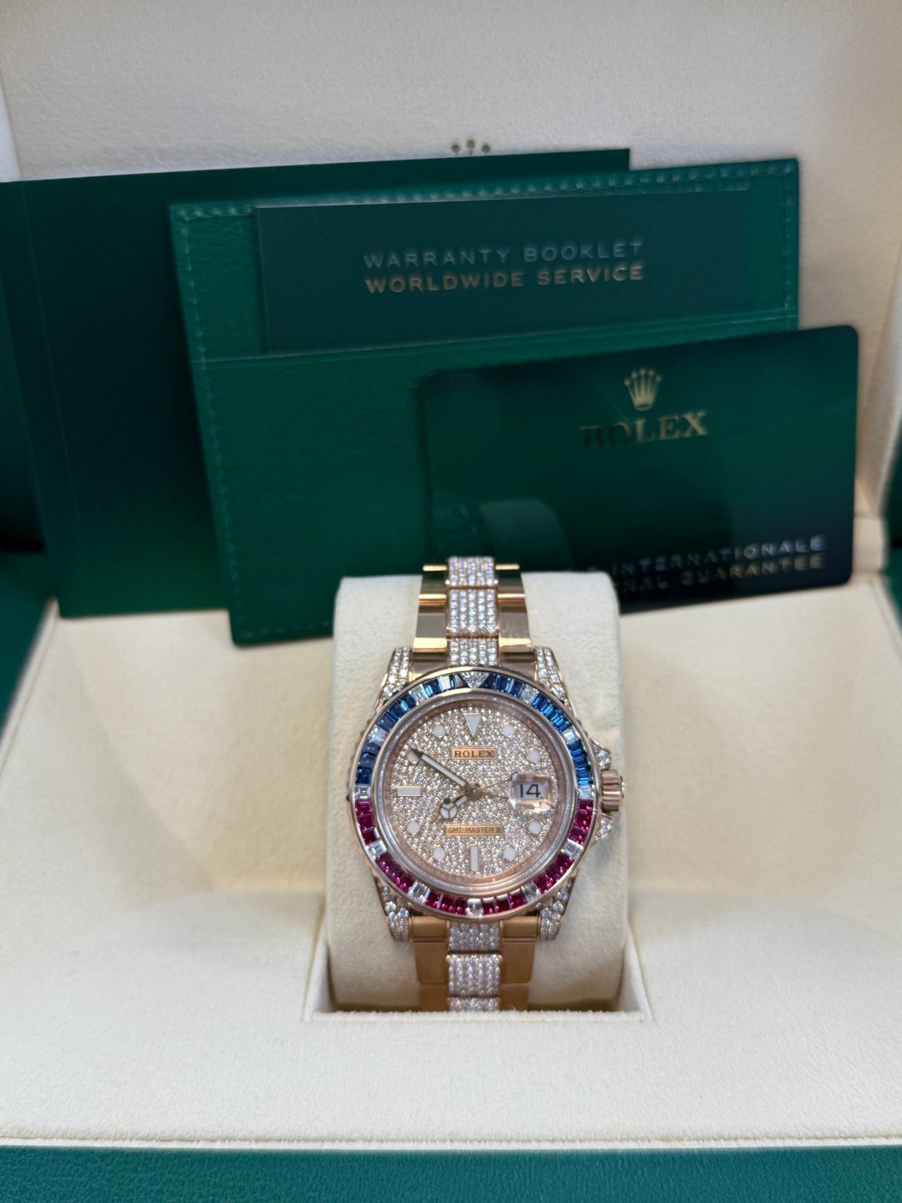 GMT-Master II Everose Gold/ Full Diamond