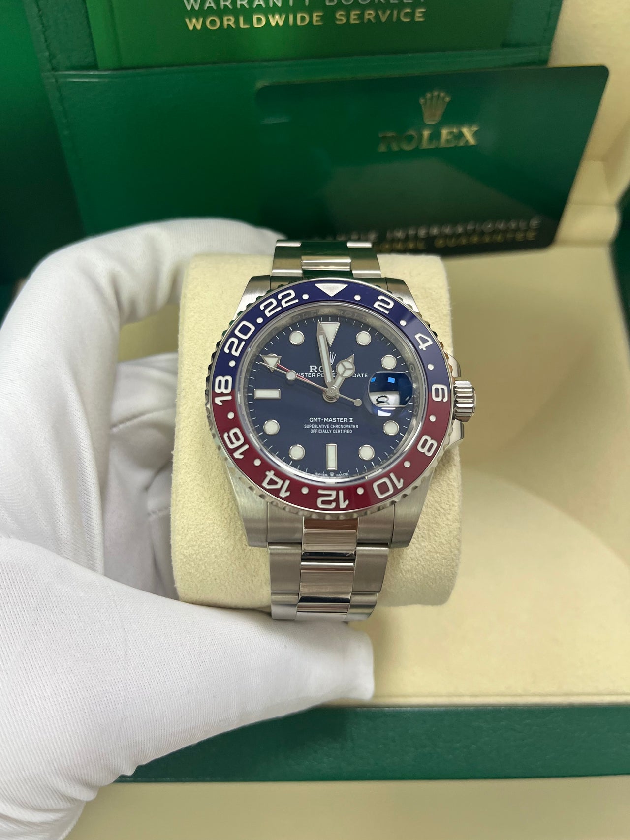 GMT-Master II - 40mm "Pepsi" - Blue Dial - Oyster