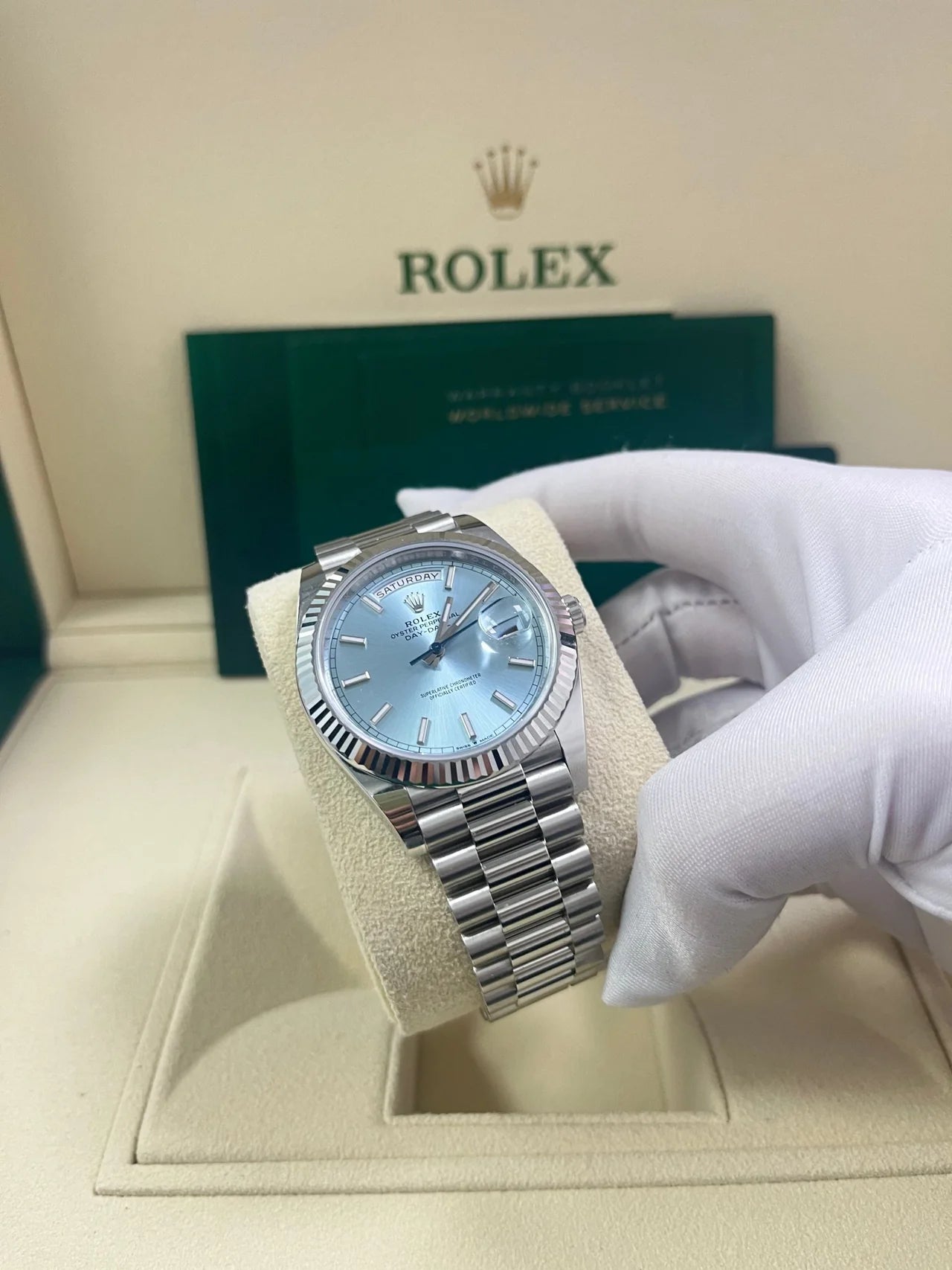 Day Date 40mm celeste