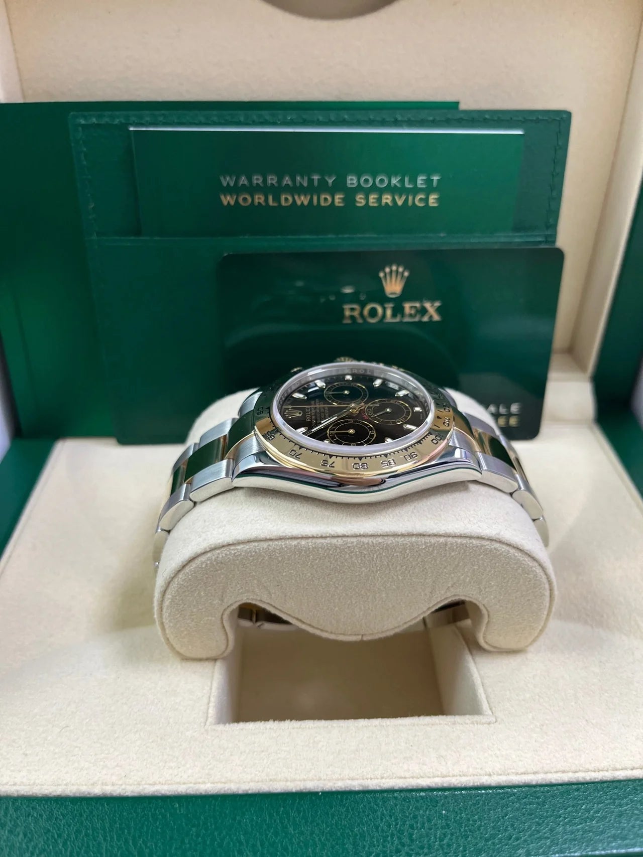 Daytona 40mm Acciaio e oro Nero