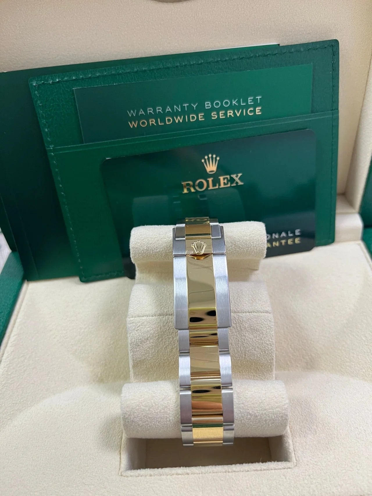 Daytona 40mm Acciaio oro quadrante oro